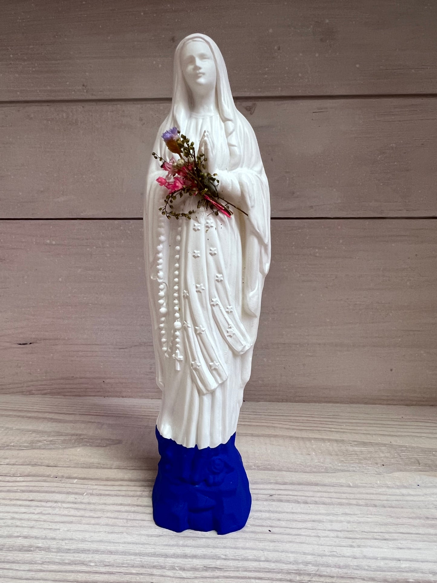 Statuette Vierge Fleurie 17 cm