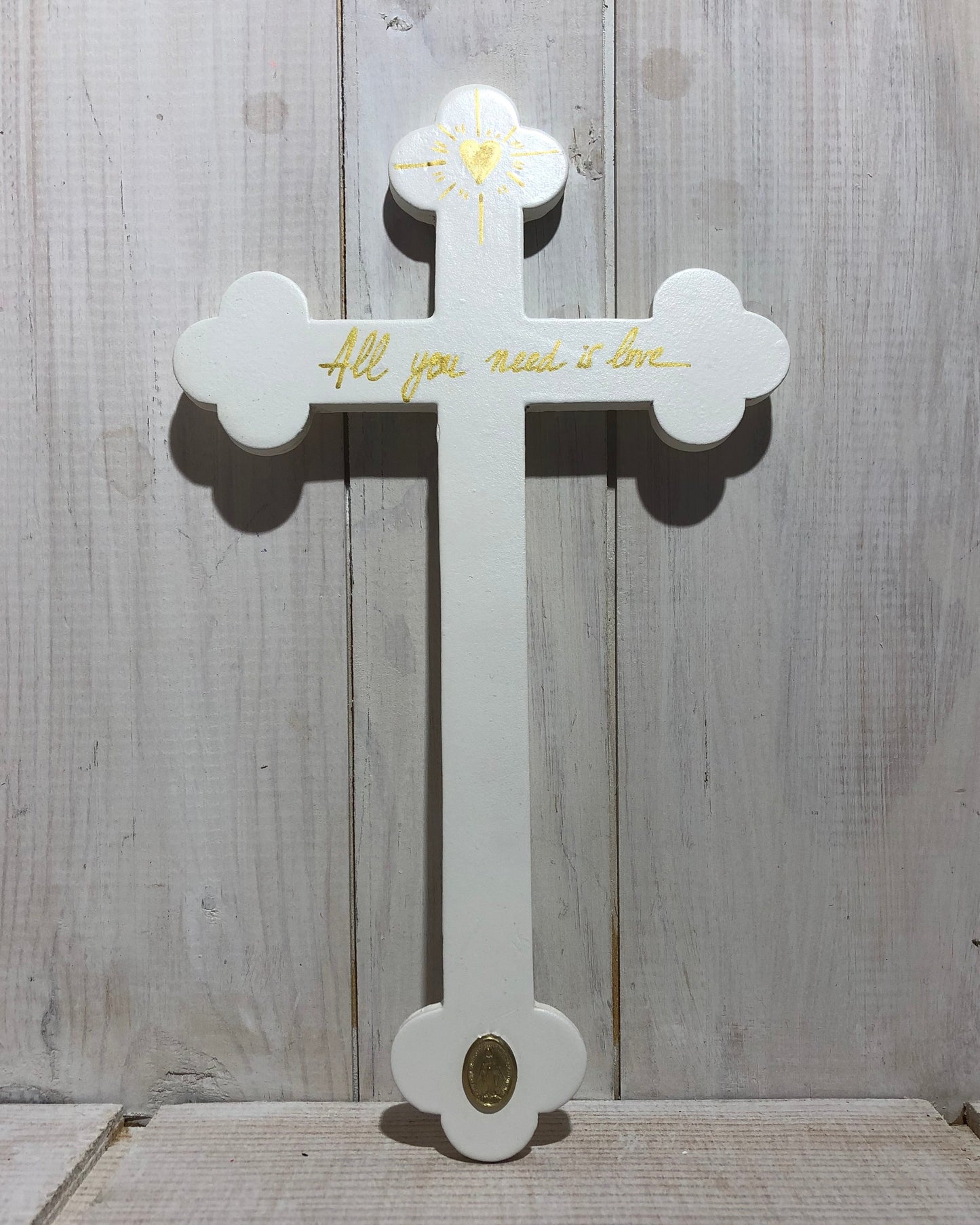 Crucifix L blanc