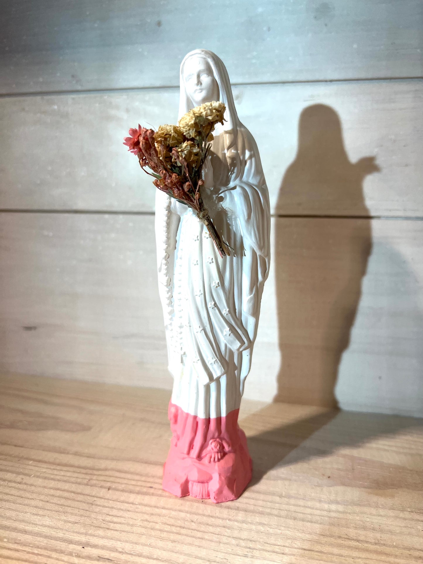 Statuette Vierge Fleurie 17 cm