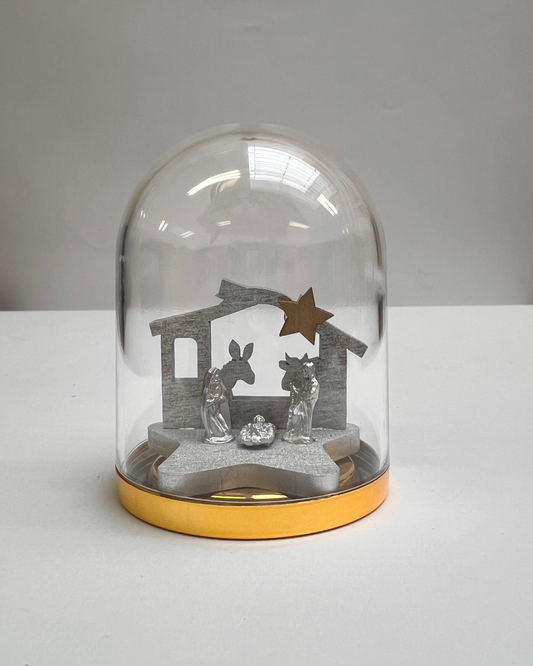 Crèche sous cloche