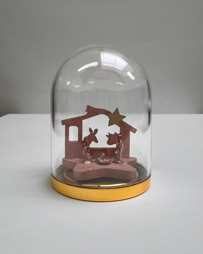 Crèche sous cloche