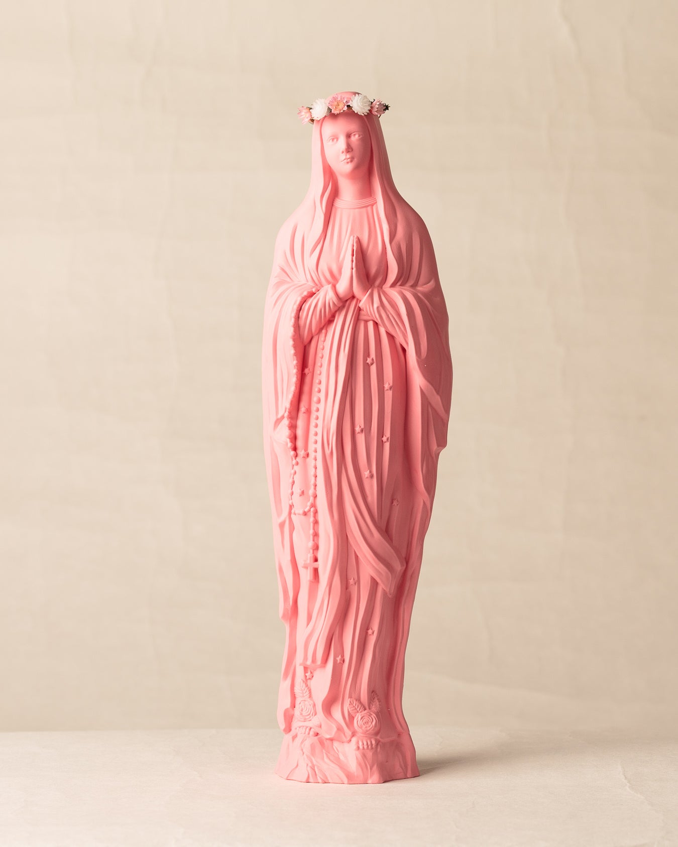 Vierge Sapristi V2 couronnée de fleurs