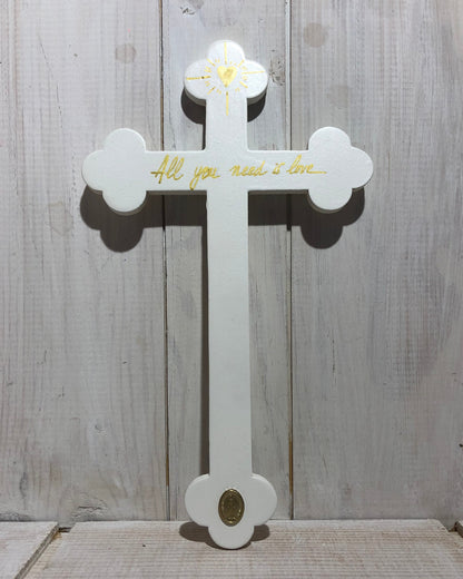 Crucifix L blanc